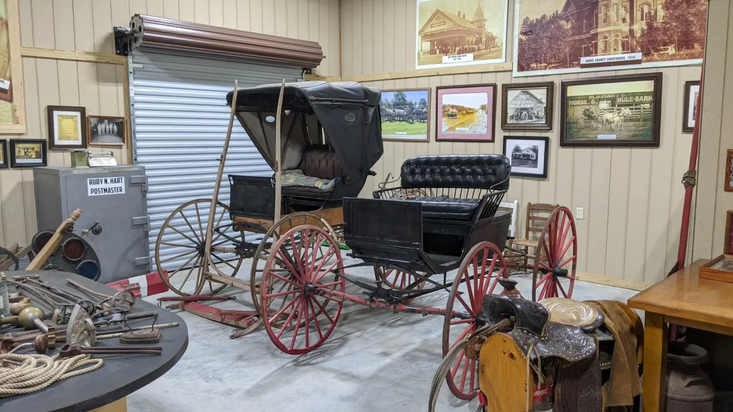 Road Wagon & Buggy inside the MA Hart Building Road Wagon & Buggy inside the MA Hart Building