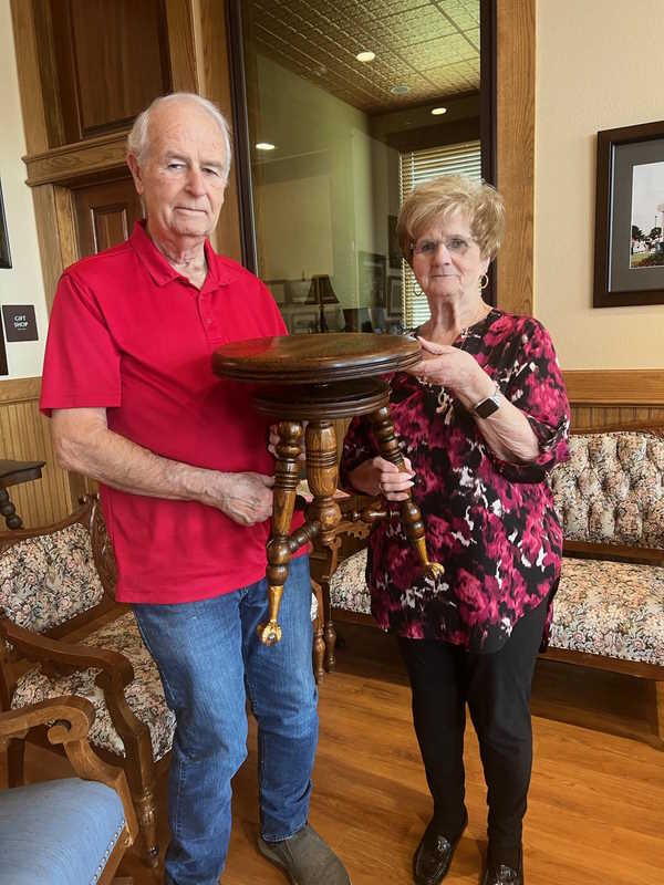 Bill Eggenburger - Liz Lee with Stool renovated by Bill